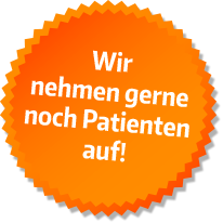 Wir nehmen gerne noch Patienten auf!